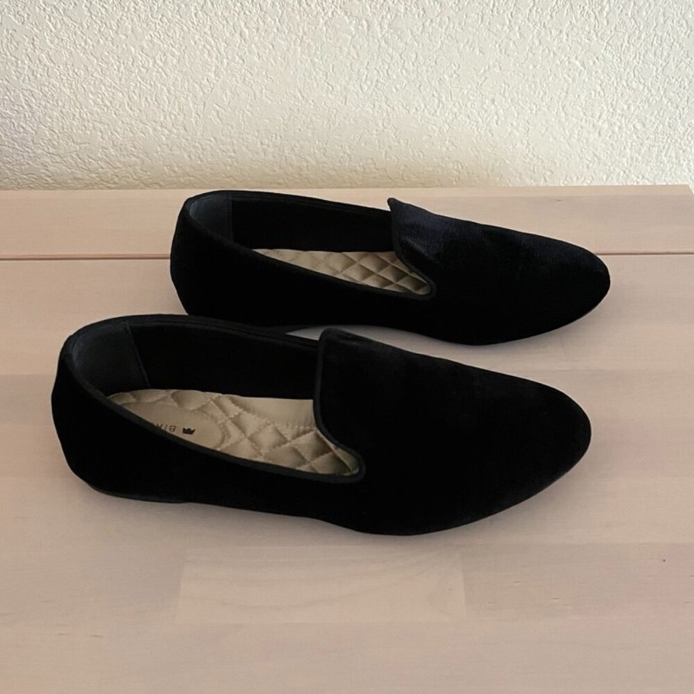 Birdies Black Velvet Smoking Slippers